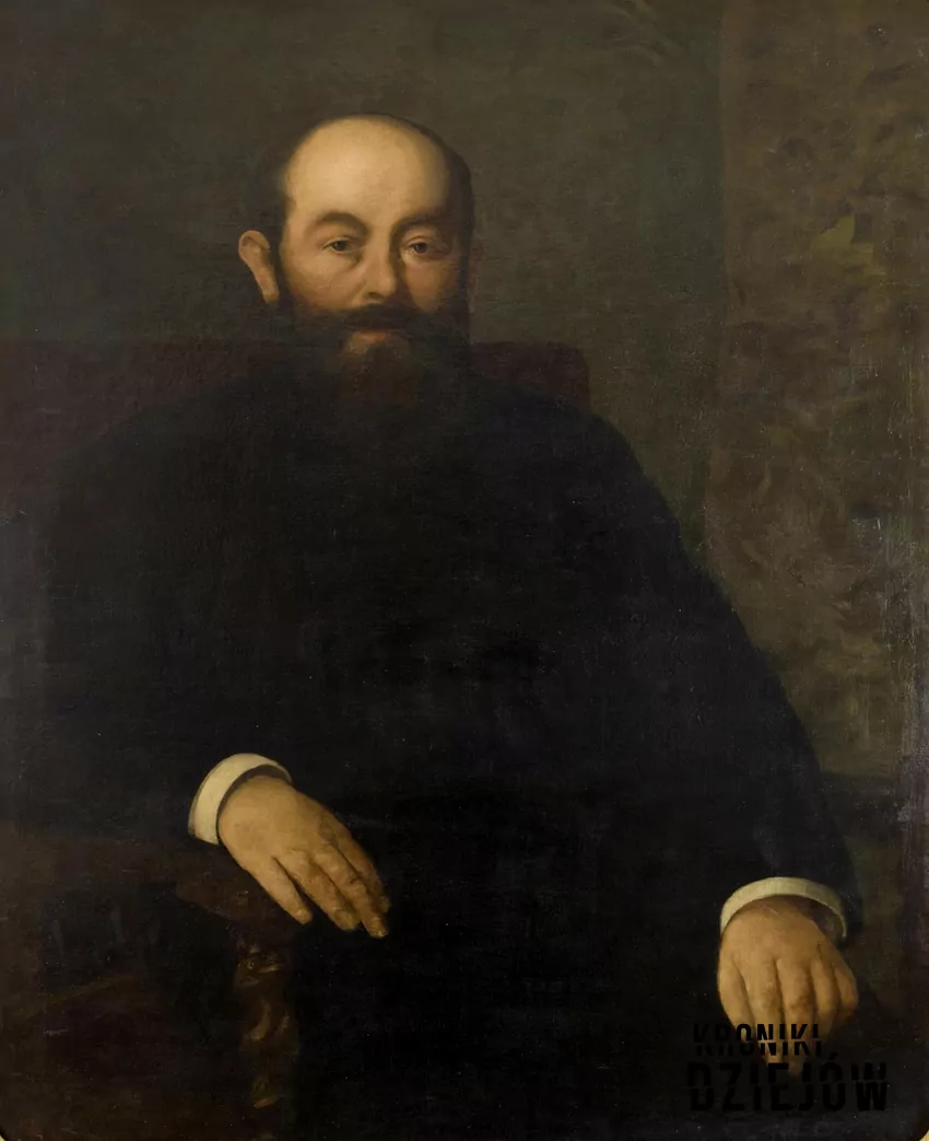 Stanisław Heyman – Portret Izraela Poznańskiego (1891), fot. domena publiczna/Wikipedia Stanisław Heyman – Portret Izraela Poznańskiego (1891)