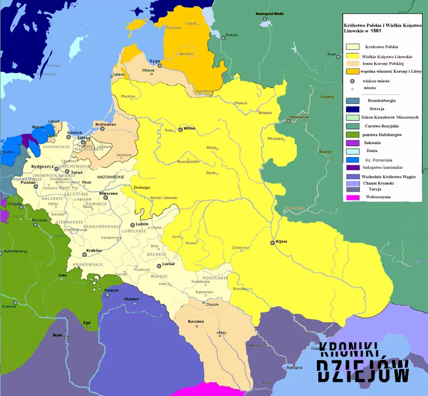 Zerwanie Unii Polsko-Litweskiej zawiązanej w Krewie w 1385 r., czyli okoliczności i dokładny moment - fot. Mathiasrex licencja CC BY-SA 3.0 Unia litewska oznaczała złączenie dwóch państw, zewanie jej oznaczało znaczne osłabienie Korony