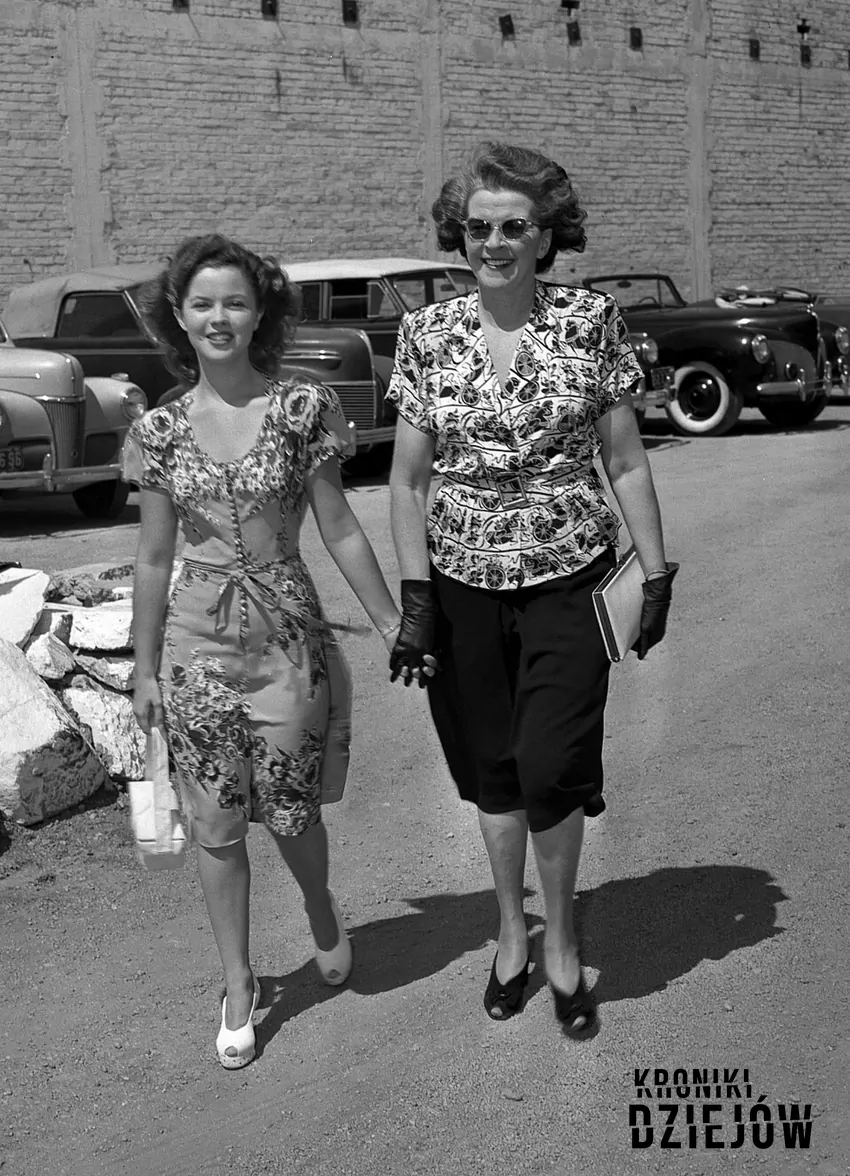 Shirley Temple z matką Gertrude