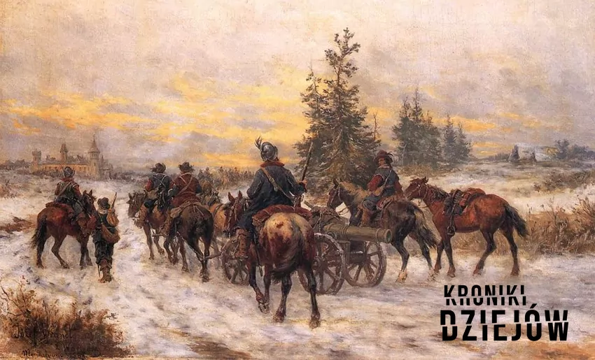 Szwedzkie wojsko na obrazie Józefa Brandta - fot. domena publiczna Potop Szwedzki oraz jego przyczyny i skutki, czyli przebieg, daty oraz najważniejsze informacje