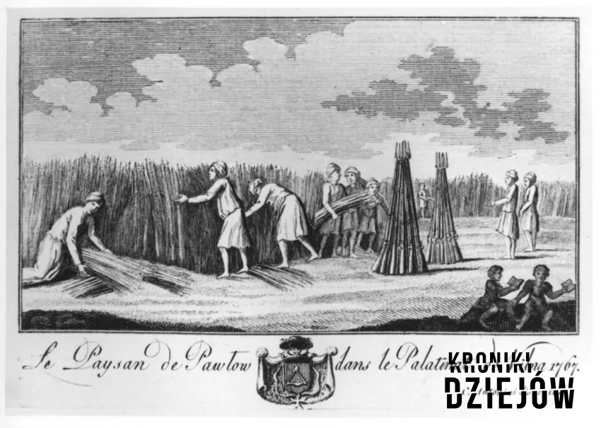 „Le Paysan de Pawłow dans le Palatinat de Vilna 1797", rycina Carlo Antoniniego, fot. domena publiczna/Wikipedia „Le Paysan de Pawłow dans le Palatinat de Vilna 1797", rycina Carlo Antoniniego