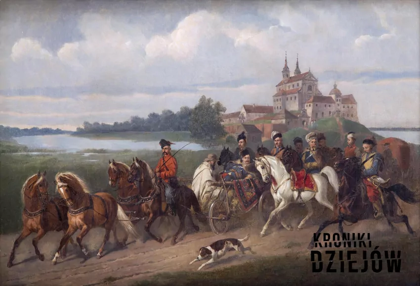 Wyjazd księcia wojewody Mikołaja Krzysztofa Radziwiłła z Nieświeża (obraz XIX-wieczny)