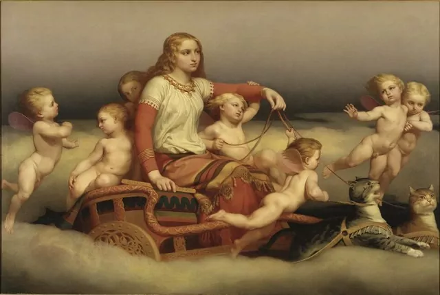 Freya poszukująca męża, Freya na rydwanie, jakich bogów czcili starożytni skandynawowie, najpopularniejsze postacie skandynawskiej mitologii