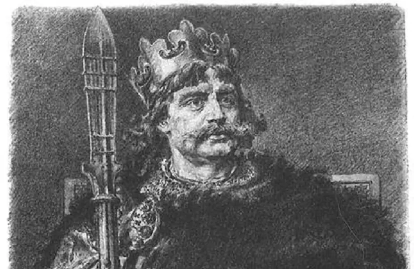 Mieszko I, czyli pochodzenie, okres panowania, polityka i życie rodzinne - fot. domena publiczna Mieszko I miał syna z Dobrawą i następcę - Bolesława Chrobrego, któy objął tron. Wizerunek Mieszka II na rycinie Ksawerego Pillatiego