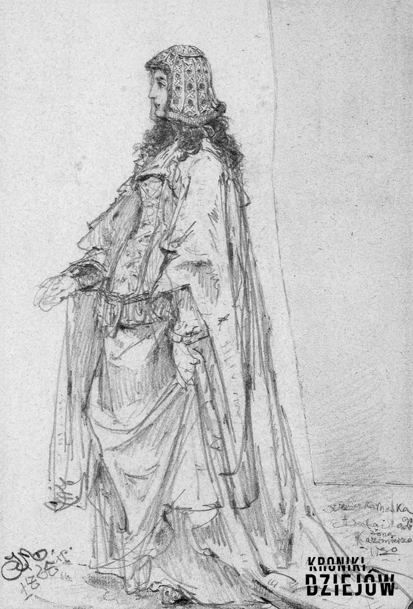 Adelajda Heska, żona Kazimierza Wielkiego, fot. domena publiczna/Wikipedia Portret Adelajdy Heskiej
