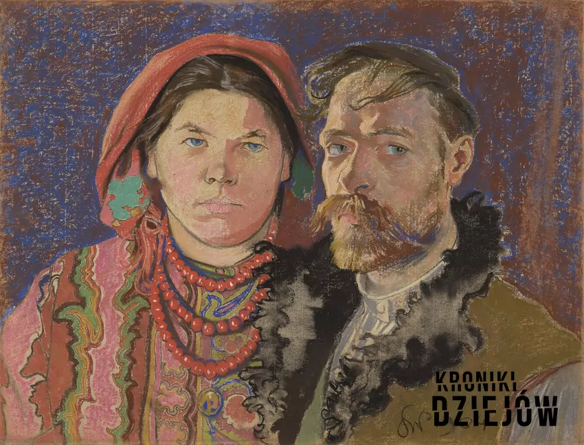 Autoportret z żoną (1904)