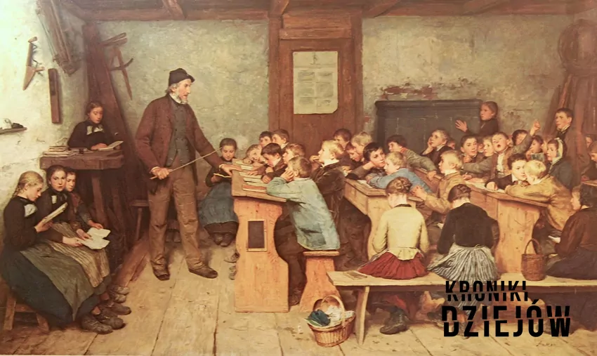 Nauczyciel z uczniami Nauczyciel z uczniami