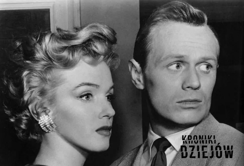 Marylin Monroe i Richard Widmark na planie filmu Proszę nie pukać, a także inne filmy z Marilyn Monroe