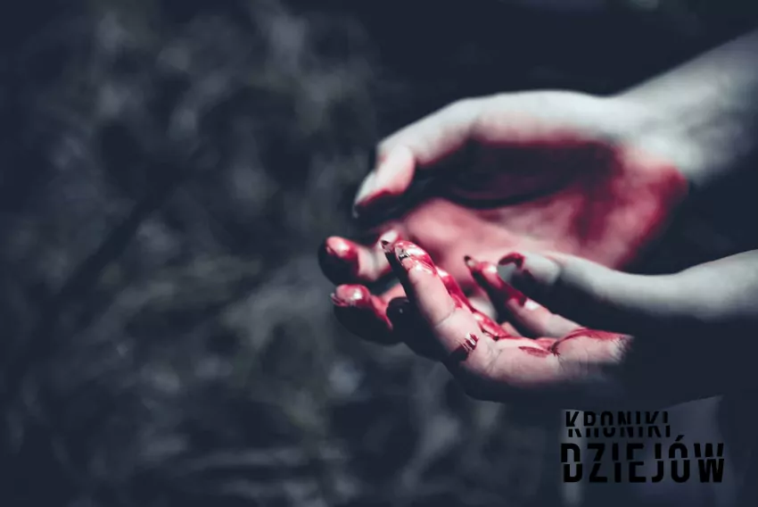 Zakrwawione dłonie kobiety, krew na kobiecych dłoniach, jakiej zbrodni dopuściła się amerykanka Lisa Montgomery, jak wyglądało małżeństwo Lisy Montgomery