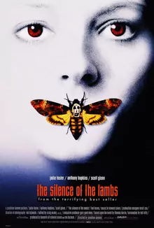 Plakat z filmu „Milczenie owiec” (1991), fot. domena publiczna Milczenie owiec oraz inne ciekawe i polecane filmy o seryjnych mordercach