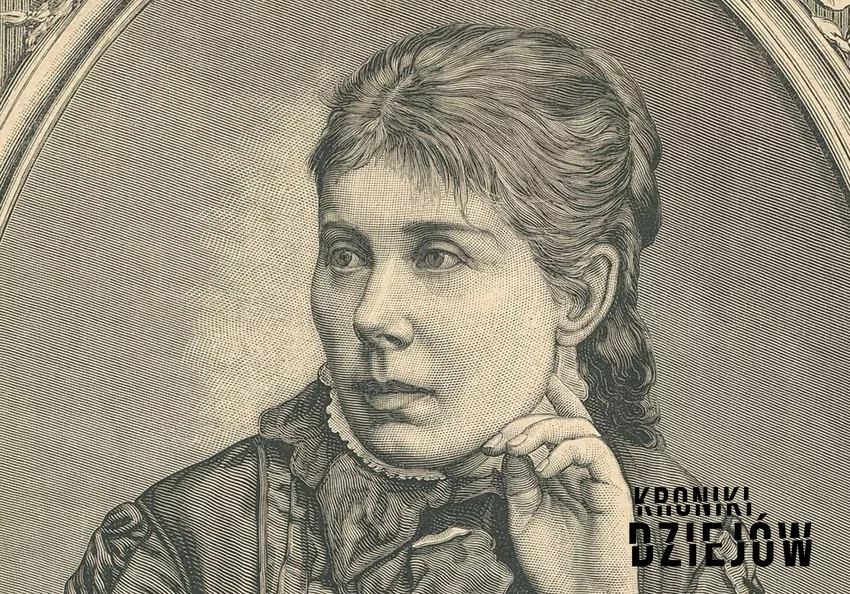 Drzeworyt z Maria Konopnicką