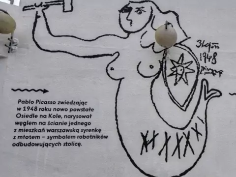 Picasso namalowal syrenkę w mieszkaniu
