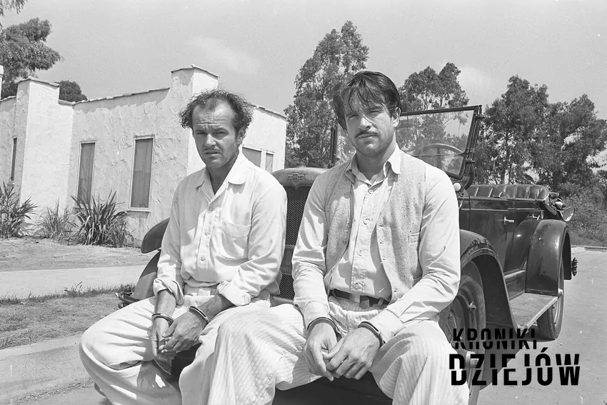 Jack Nicholson i Warren Beatty na planie filmu Fortuna z 1974, fot. domena publiczna, lic. CC BY 4.0 Jack Nicholson