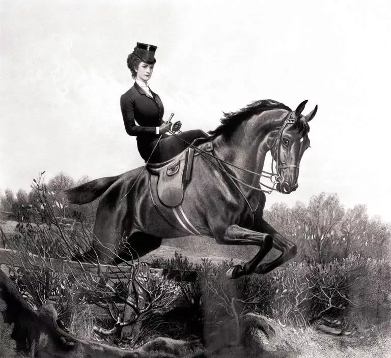 Elżbieta w czasie jazdy konno, obraz autorstwa T. L. Atkinsona (ok. 1880-1882)/domena publiczna/wikipedia Elżbieta w czasie jazdy konno autorstwa T. L. Atkinsona (ok. 1880-1882)