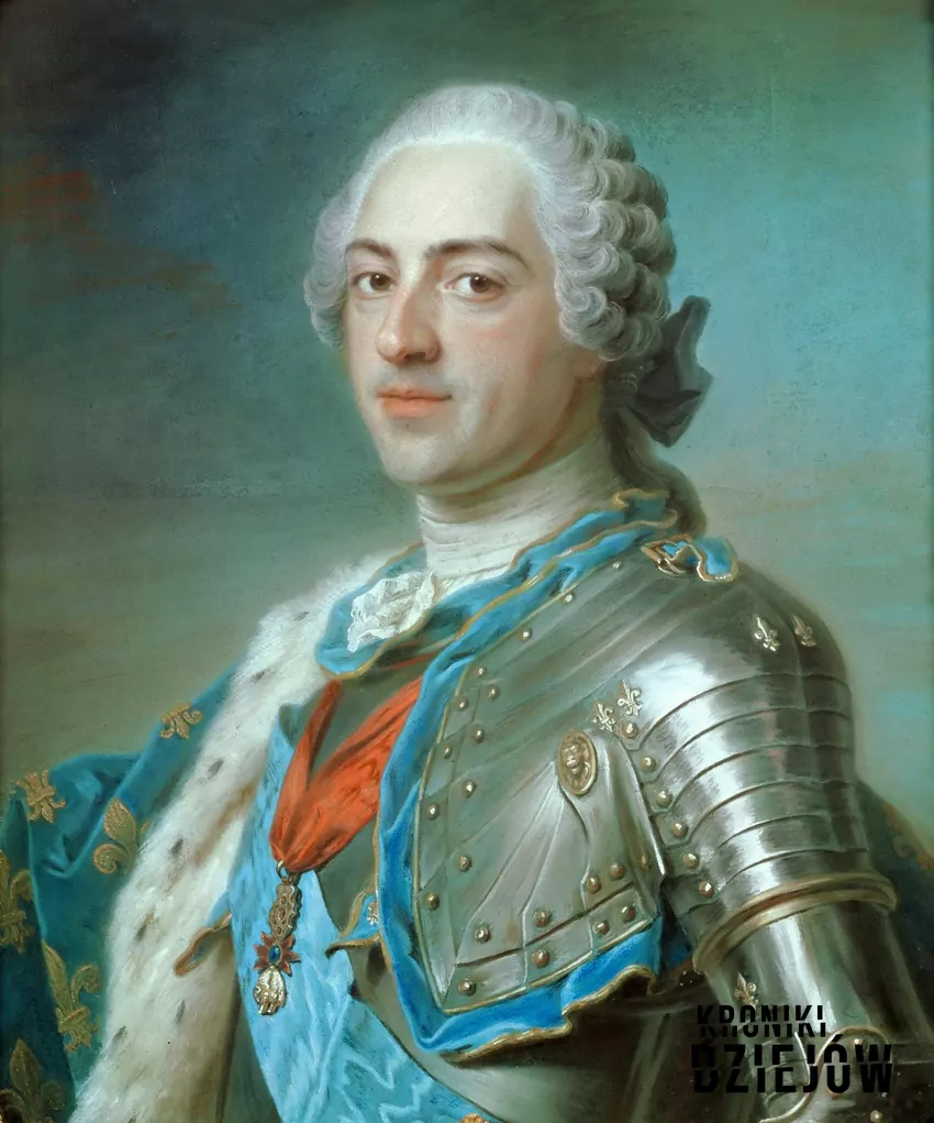 Ludwik XV, portret Maurice'a Quentina de La Toura (1748), fot. domena publiczna/Wikipedia Ludwik XV, portret Maurice'a Quentina de La Toura (1748)
