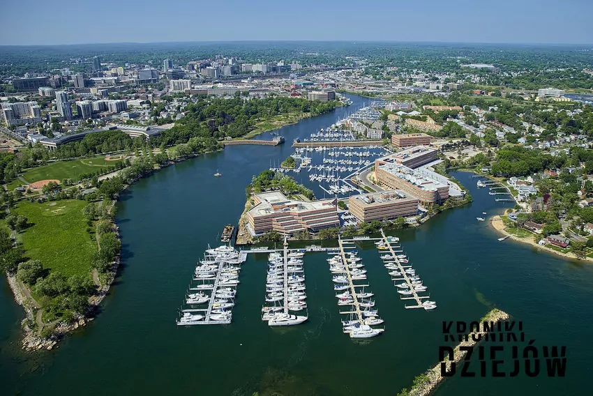 Widok na Stamford w Connecticut Stamford