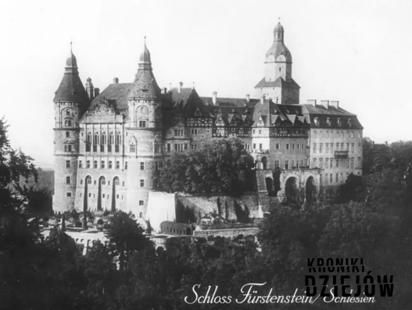 Zamek Książ w 1920 roku, fot. domena publiczna/Wikipedia Zamek Książ w 1920 roku