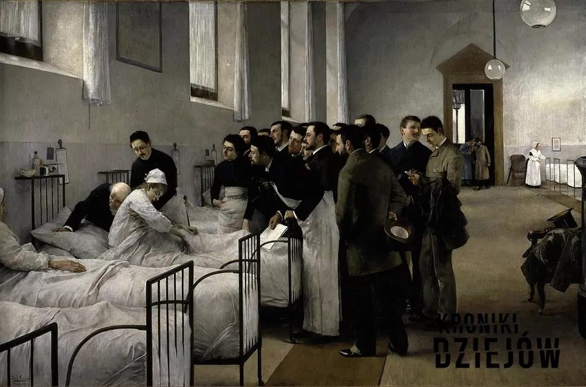 sala szpitalna w 1889 r.