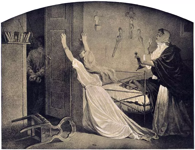 Branka, czyli wcielanie siłą do armi rosyjskiej młodych Polaków oraz skutki w przyszłości - fot. domena publiczna Branka powodowała duże niepokoje społeczne, ponieważ młodzi mężczyźni byli siłą wcielani do wojska polskiego - Grottgera