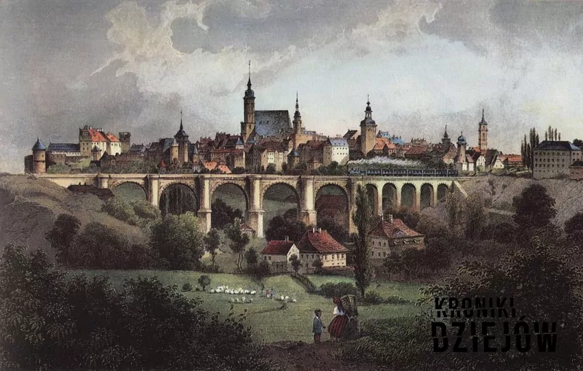Wojna Bolesława Chrobrego z Niemcami krok po kroku, czyli data, przebieg, wyprawy, znaczenie oraz najważniejsze wydarzenia i daty - fot. domena publiczna Widok na miasto Budziszyn, pod którym rozegrała się bitwa z Niemcami, a także daty, przebieg i znaczenie wyprawy