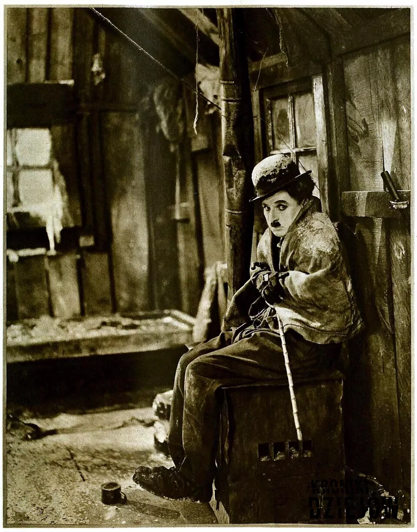 Charlie Chaplin w filmie "Gorączka złota" z 1925r.
