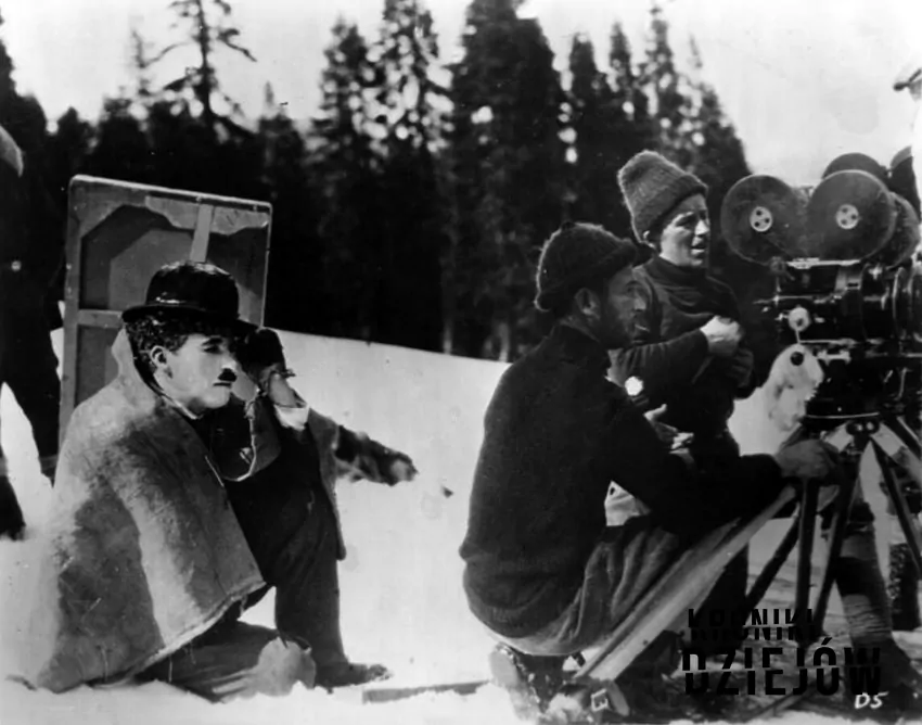 Charlie Chaplin podczas zdjęć do "Gorączki złota"