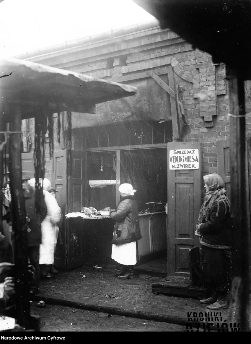 Sklep rzeźniczy w Sosnowcu (1933)