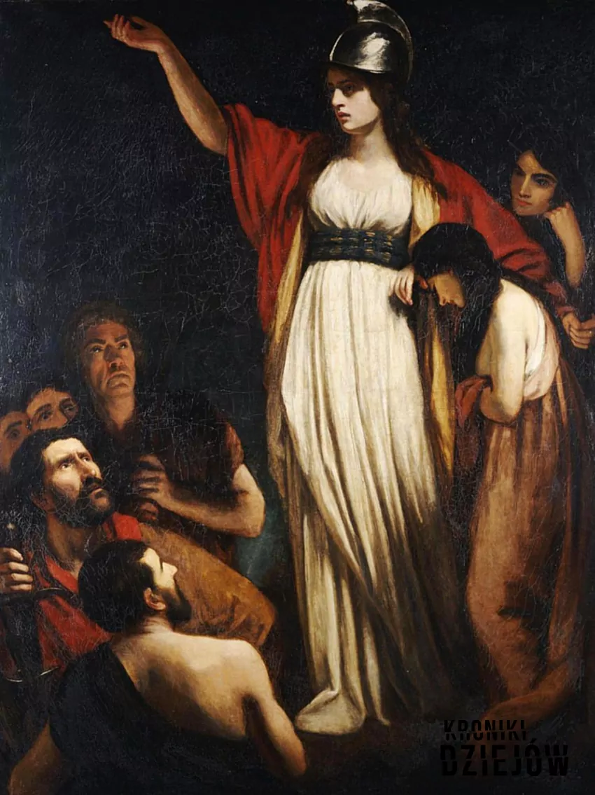 Boudika przemawia do Brytów, obraz Johna Opiego (1793), fot. domena publiczna/Wikipedia Boudika przemawia do Brytów, obraz Johna Opiego (1793)