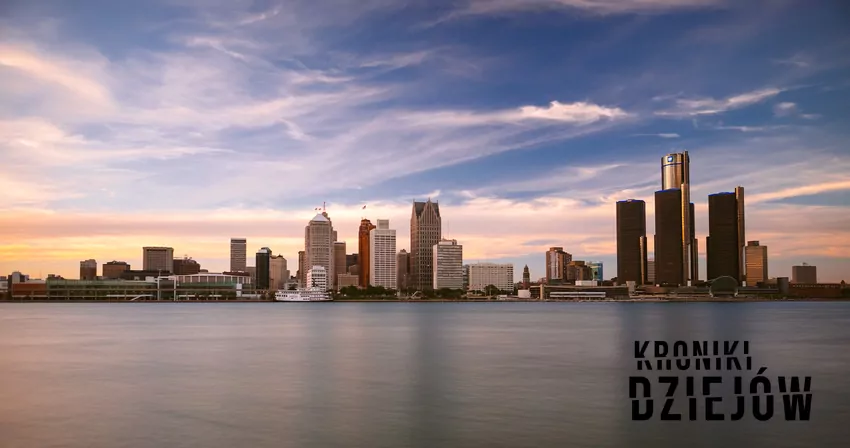 Widok na wieżowce Detroit Detroit