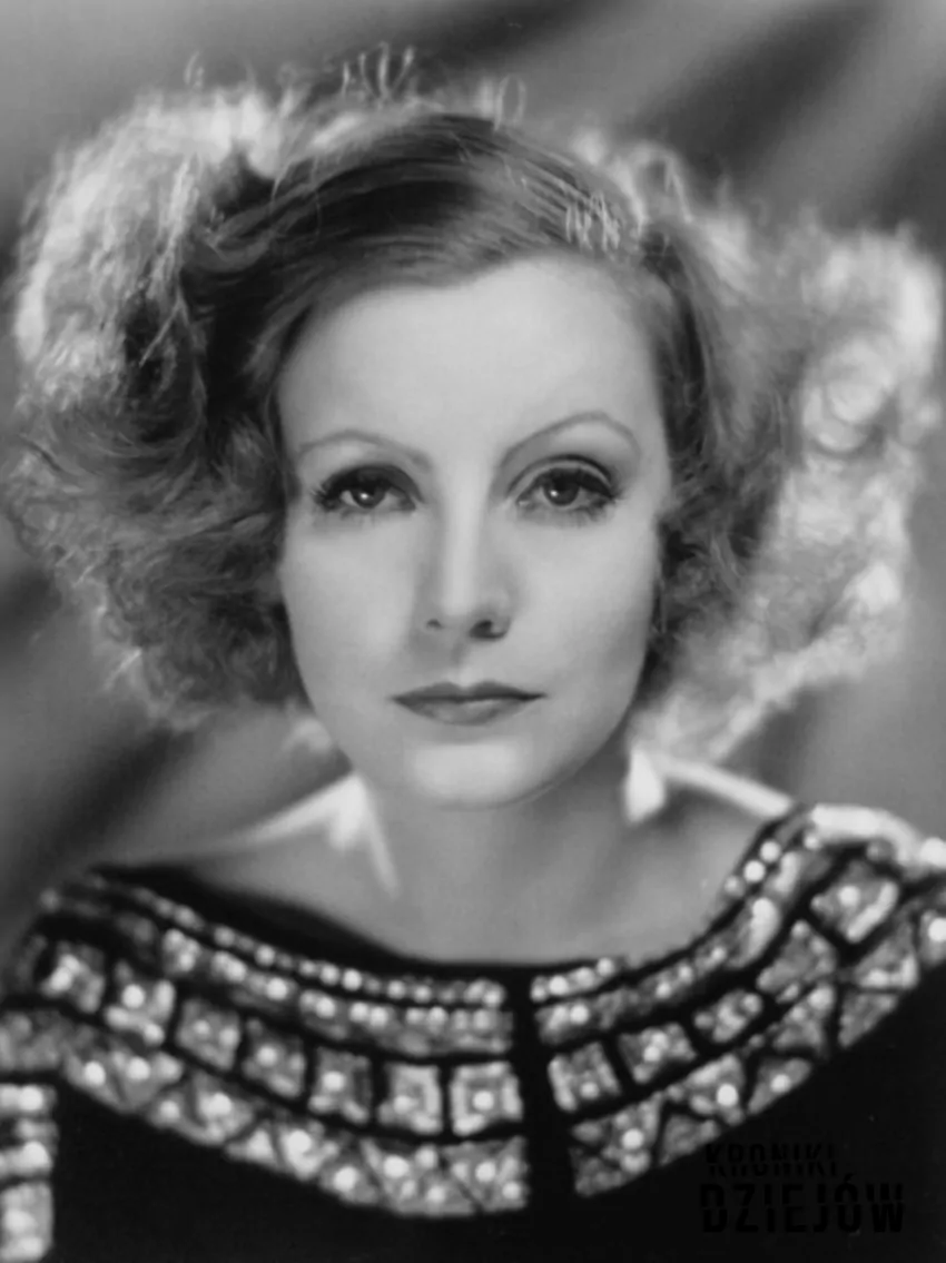 Greta Garbo na zdjęciu promującym film "Natchnienie" z 1931 roku, fot. domena publiczna Greta Garbo w filmie "Natchnienie" (1931)