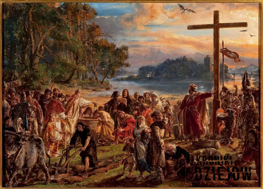Chrzest Polski w wyobrażeniu Jana Matejki jako chrzest ludzi wszystkich stanów a także znaczenie wydarzenia w historii Polski