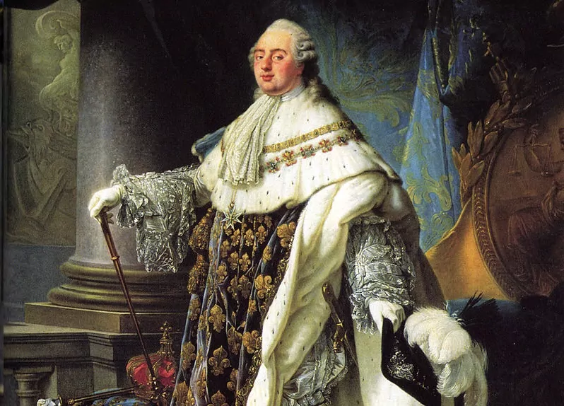 Ludwik XVI król Francji został stracony przez swoich poddanych w  1793 r - wizerunek króla pędzka Antoine Calleta