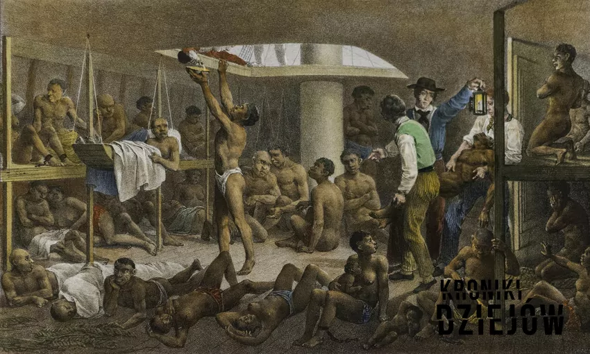 Życie niewolników pod pokładem na obrazie Johanna Moritza Rugendasa (1830), fot. domena publiczna/Wikipedia Życie niewolników pod pokładem na obrazie Johanna Moritza Rugendasa (1830)
