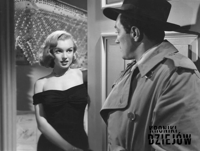 Marilyn Monroe krok po kroku, czyli życiorys, życie prywatne, najważniejsze informacje, najlepsze firmy, kontrowersje - fot. domena publiczna Marilyn Monroe w kadrze z filmu Asfaltowa dżungla, a także informajce o aktorce: biografia i filmografia, życie prywatne, kontrowersje