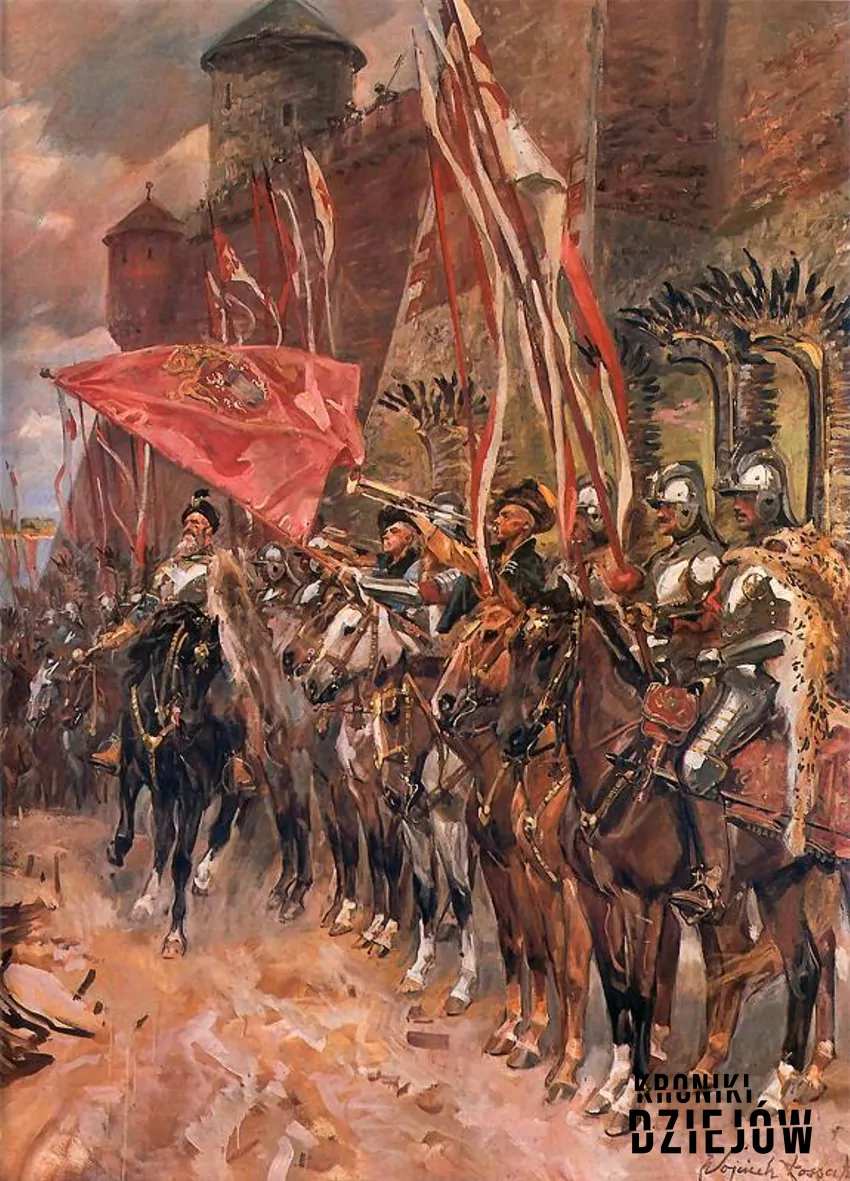 Żółkiewski z husarią, obraz Wojciecha Kossaka (1936), fot. domena publiczna/Wikipedia Żółkiewski z husarią, obraz Wojciecha Kossaka (1936)