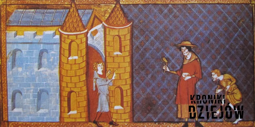 Dwóch trędowatych niewpuszczonych do miasta (XIV w.)