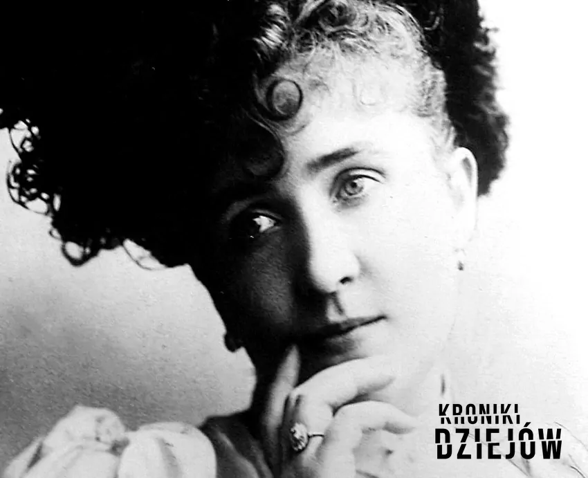 Katharina Schratt na zdjęciu wykonanym około 1900 roku Katharina Schratt na zdjęciu wykonanym około 1900 roku