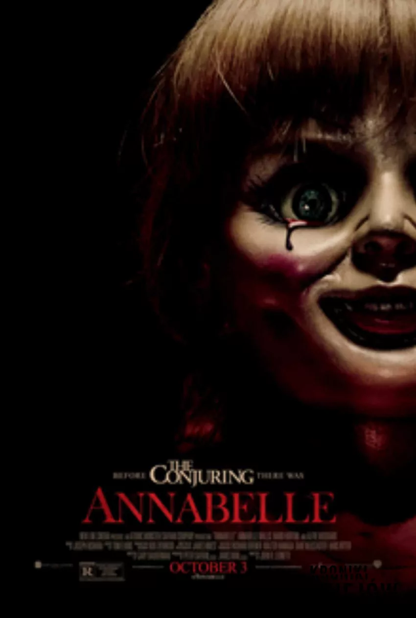 Plakat promujący pierwszą część filmu „Annabelle” - fot. Warner Bros. Pictures licencja Fair use Demoniczna lalka Annabelle i jej historia, czyli badania demonologów, fakty i mity, najważniejsze informacje