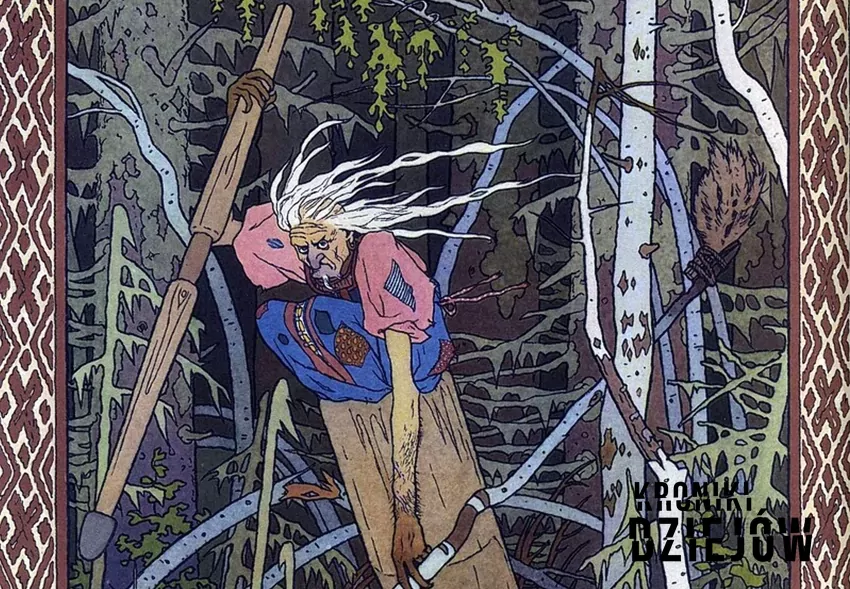 Iwan Bilibin, "Baba Jaga", częsta postać w podaniach Słowiańskich, fot. domena publiczna Baba Jaga