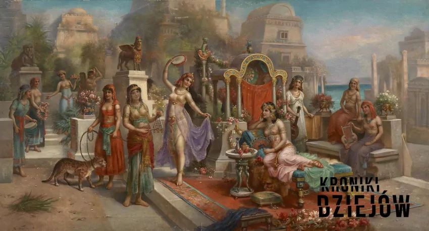 Wiszące ogrody Semiramidy na obrazie H. Waldecka