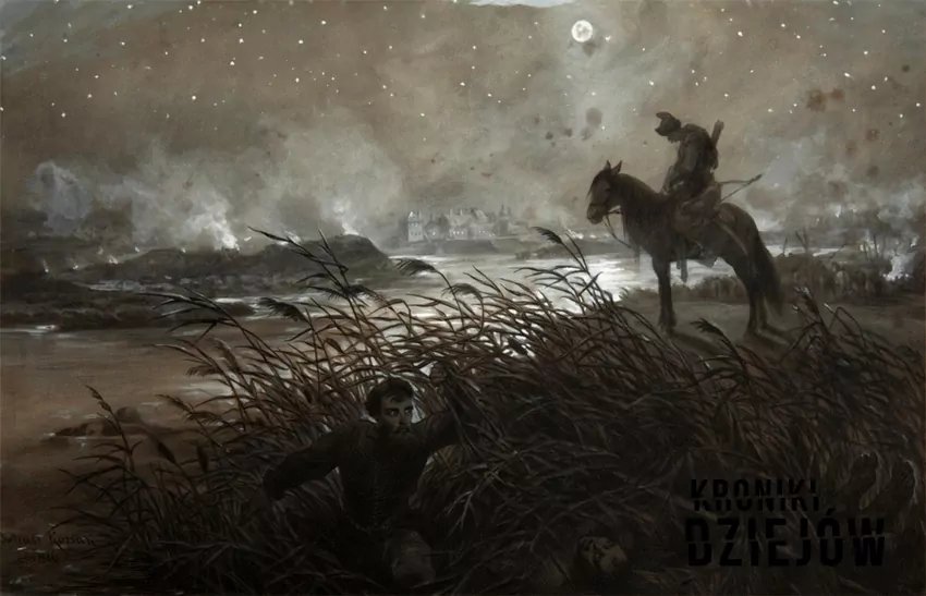 Przeprawa Skrzetuskiego, obraz Juliusza Kossaka (1885)