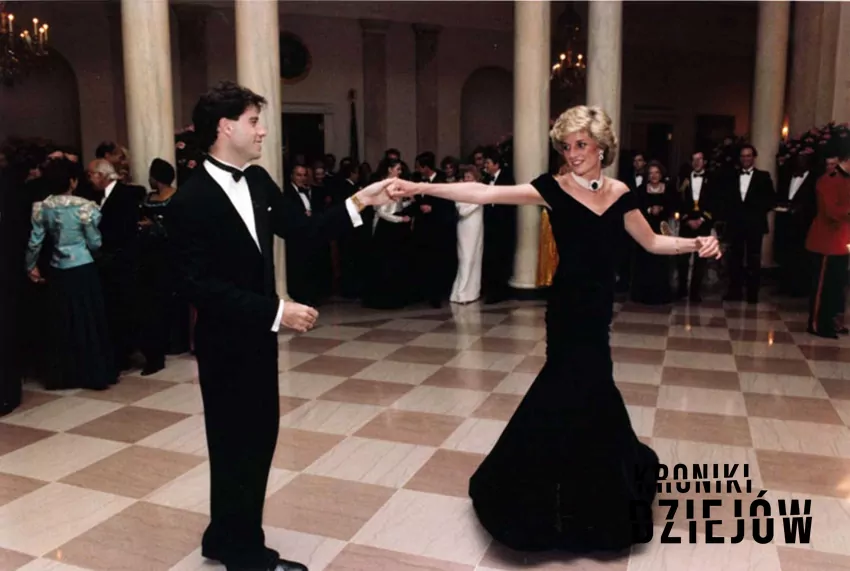 Księżna Diana i John Travolta (1985 rok) - fot. domena publiczna Księżna Diana i jej historia, czyli czy księżna Diana była chora psychicznie krok po kroku
