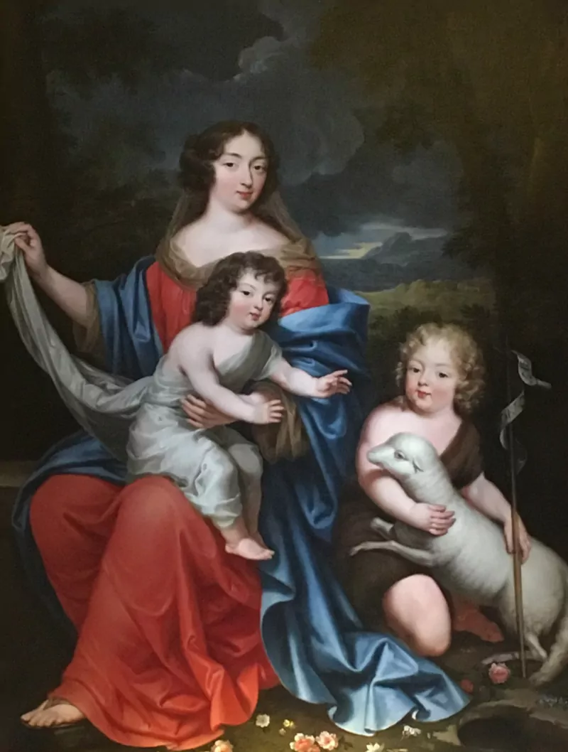 Pani de Maintenon z królewskimi dziećmi (domena publiczna) Pani Maintenon z królewskimi dziećmi