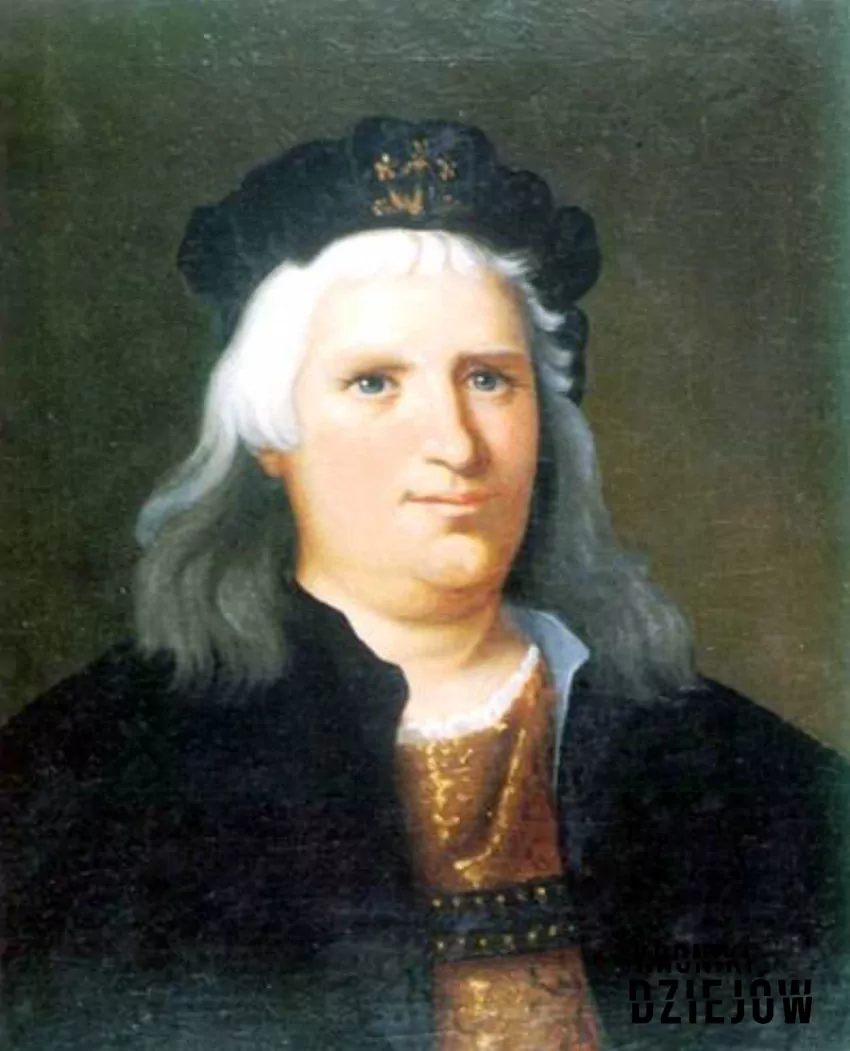 Jan (Janosz) Korwin, nieślubny syn Macieja Korwina i rywal do trony węgierskiego braci Jagiellończyków. Według obrazu Imre Madach (XIX wiek) - fot. domena publiczna Strony konfliktu między Jagiellonami, czyli wojna domowa między Jagiellonami w walce o tron Węgier, przebieg, cel i skutki konfliktu