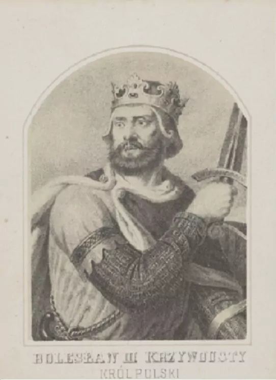 Bolesław III Krzywousty Król Polski na rycinie Aleksandra Lessera, a także daty panowania, biografia, historie i informacje