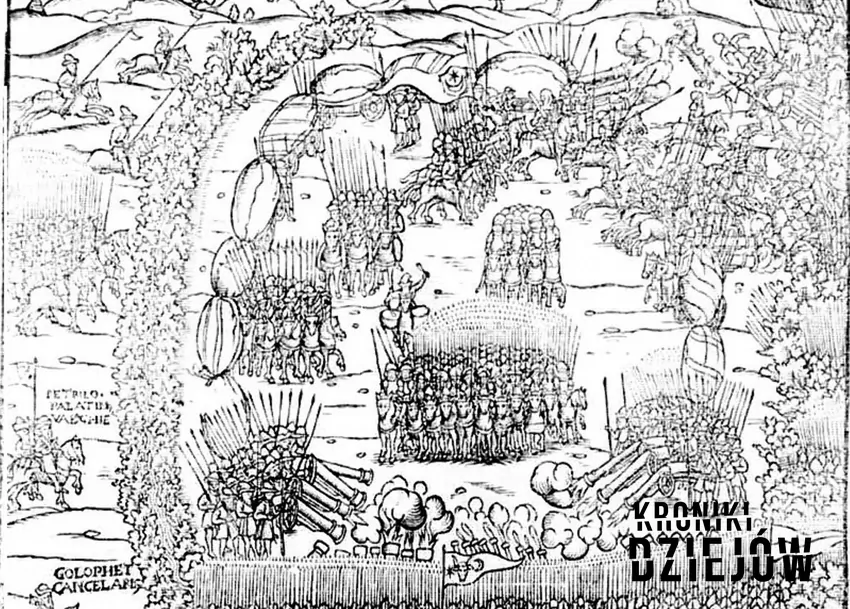 Bitwa pod Obertynem. Fragment ryciny z „Kroniki Polskiej” Marcina Bielskiego – fot. domena publiczna Bitwa pod Obertynem, czyli ważna bitwa Polski i Mołdawii, strategia, daty, strony, przyczyny i przebieg konfliktu