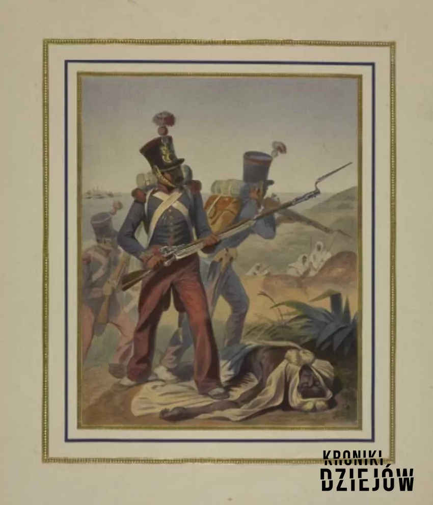 Scena z bitwy o Algier, rok 1830 - fot. domena publiczna Kolonie francuskie oraz kolonia w Algierze, a także spis kolonii, daty, informacje, najważniejsze dane oraz ciekawostki