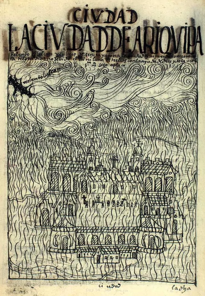 Popioły spadają na Arequipa (rysunek 1615)