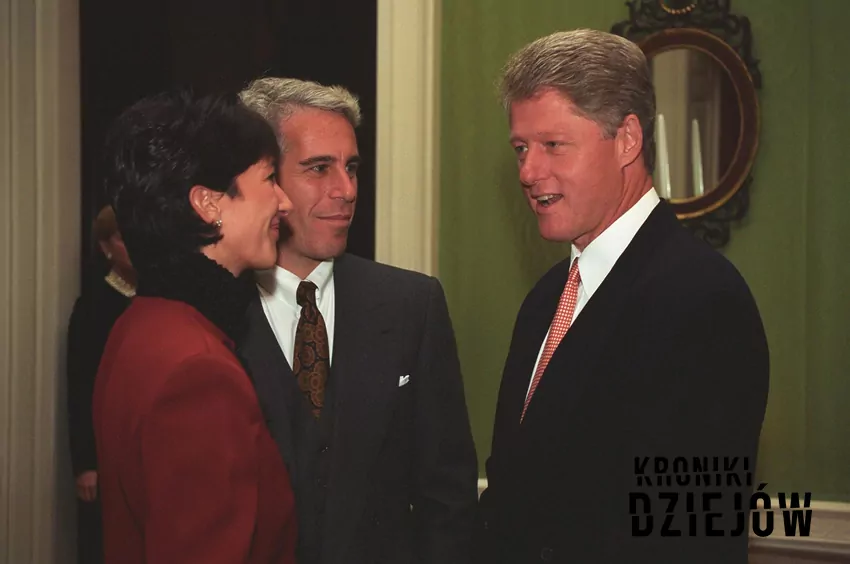 Bill Clinton, Jeffrey Epstein i Ghislaine Maxwell w Białym Domu (1993)