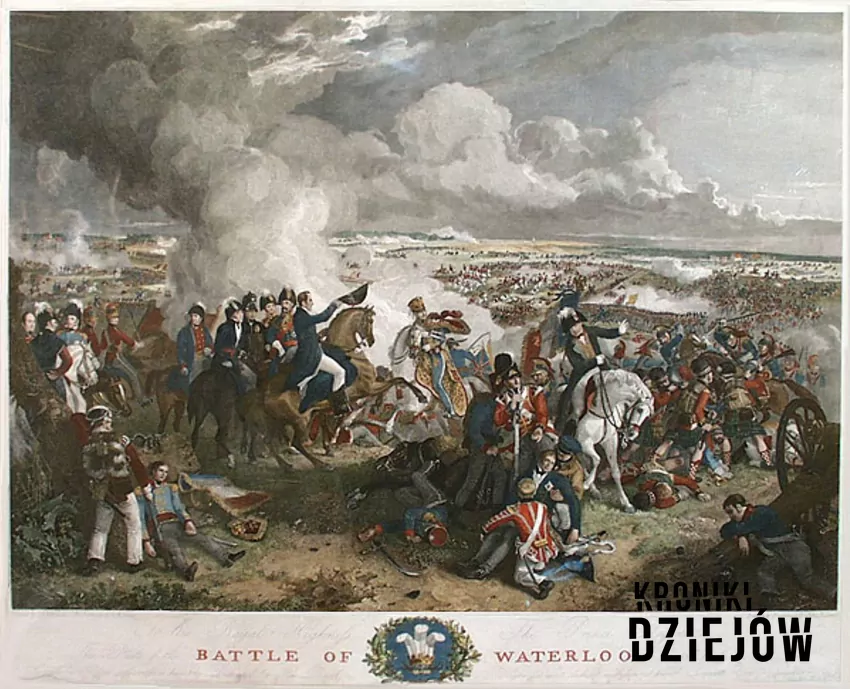 Bitwa pod Waterloo. 18 czerwca 1815r. Napoleon przegrał decydującą bitwę swoich stu dni. W wyniku klęski abdykował, a następnie został zesłany na Wyspę św. Heleny - fot. domena publiczna Sto dni Napoleona krok po kroku, czyli opis, przebieg, znaczenie w historii Francji i Europy, najważniejsze daty